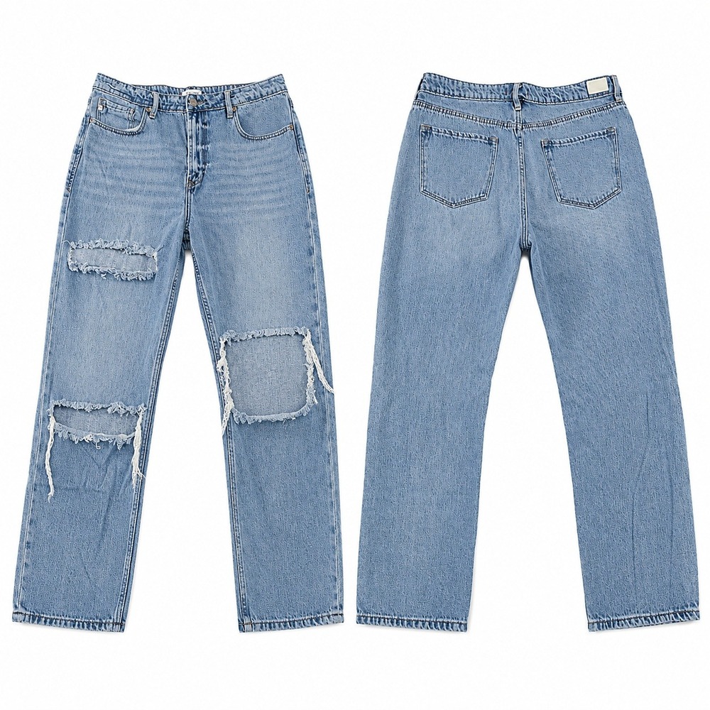 Dear John American‎ Classic Distressed Straight Leg Jeans Blue 30 DPM22B195SVY